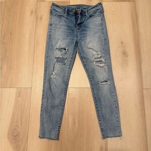 American Eagle Hi Rise Jegging Crop jeans Women's size 4 short